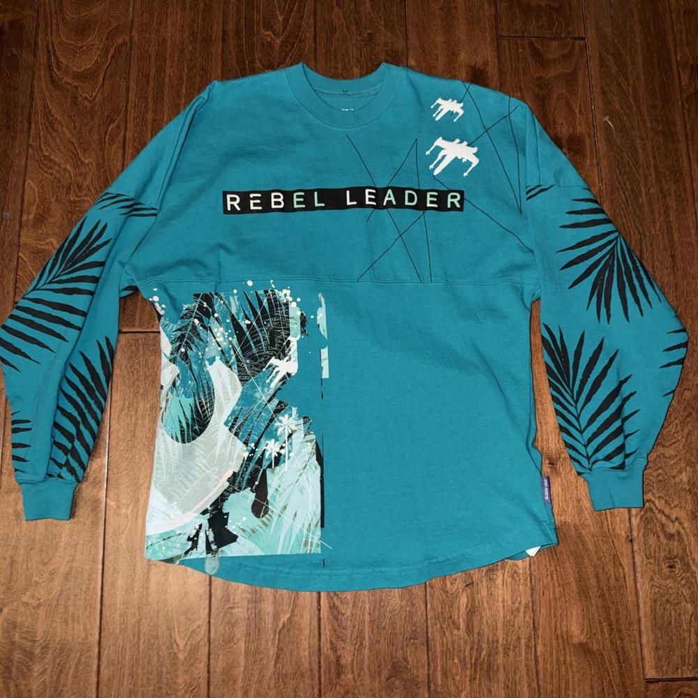 Disney Parks Star Wars Rebel Leader May The Force Be With Us Spirit‎ Jersey XS